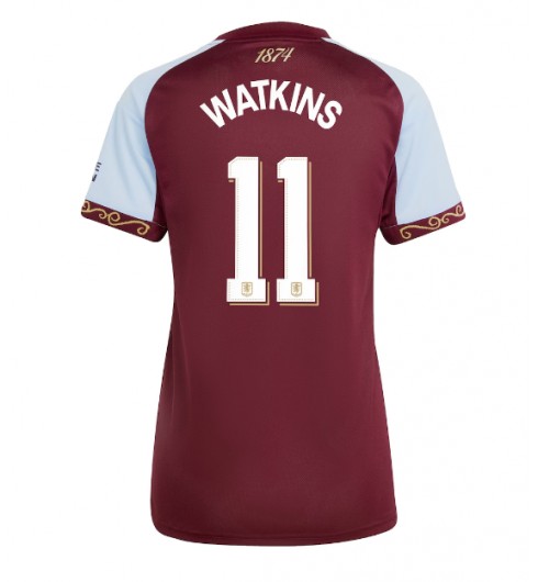 Ženske Nogometnih dresov Aston Villa Ollie Watkins #11 Domači 2025-26 Kratki rokavi Ženske Nogometnih dresov Aston Villa Ollie Watkins #11 Domači 2025-26 Kratki rokavi